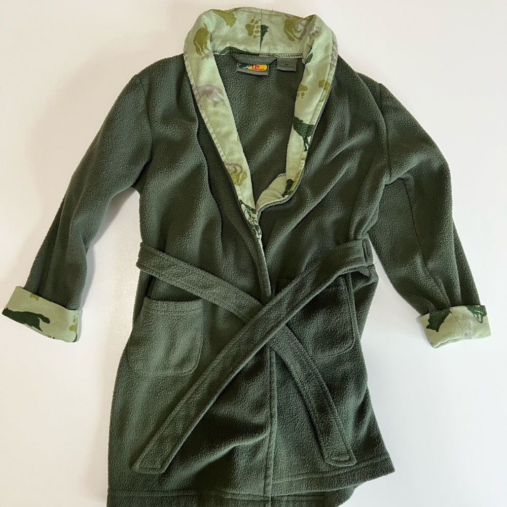 Bass Pro Shops Kids Green Pajama Robe
